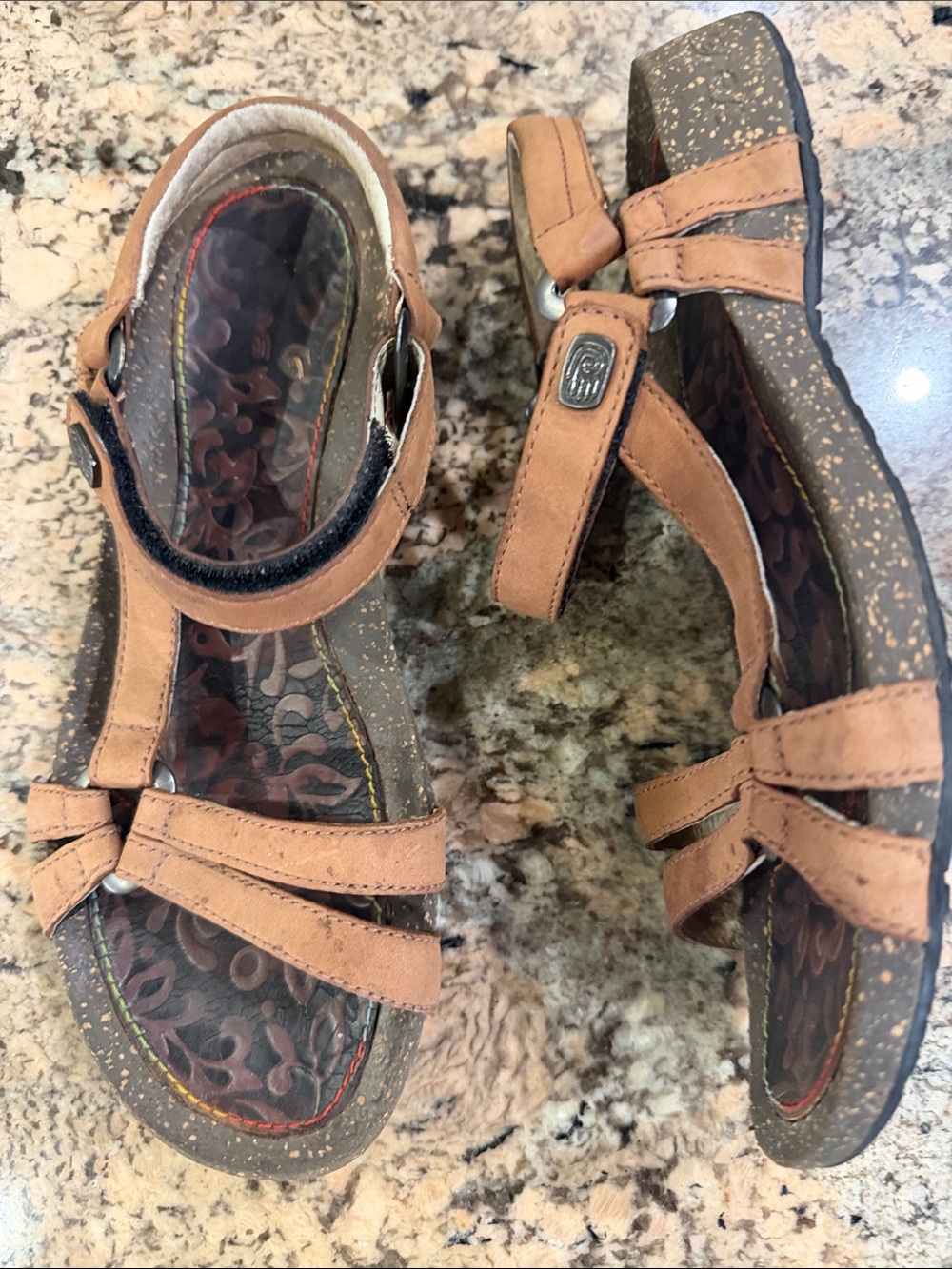 Teva Women's Brown Strappy Leather Sandals